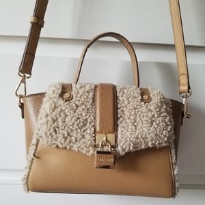 NEW Anne Klein sherpa satchel